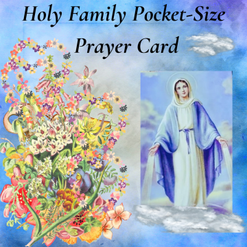 Holy Family Prayer Card