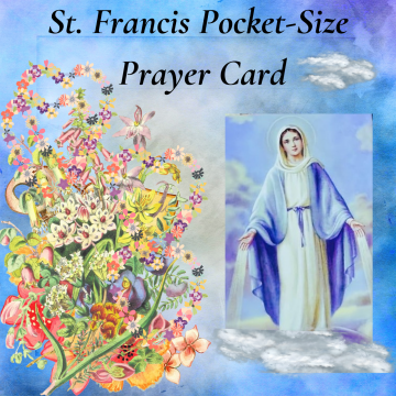 Saint Francis of Assisi Prayer Card