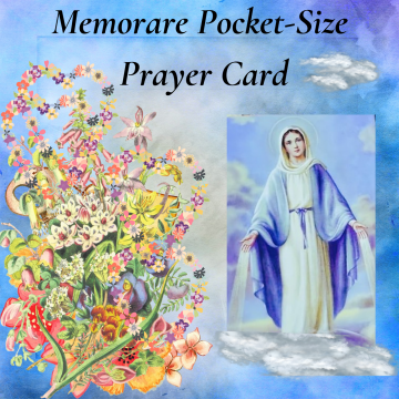 Memorare (Flying Novena) Prayer Card