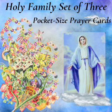 Holy Family Set of Three Cards