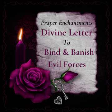 Evil Force Divine Letter - Bind-Banish Evil Forces & Dark Spirits, Prayer, Catholic, Prayer Letter, Holy Letter, Prayers, Spiritual Defense