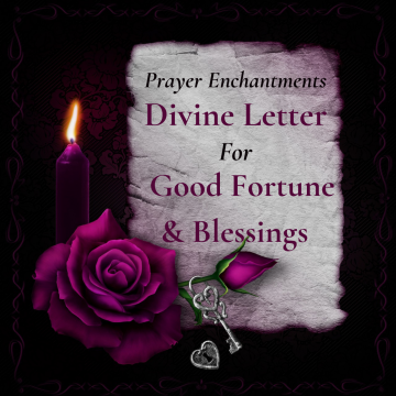 Good Fortune & Blessings Divine Letter, Luck, Happiness, Wishes Come True, Prayer, Catholic, Prayer Letter, Holy Letter, Prayers, Christian
